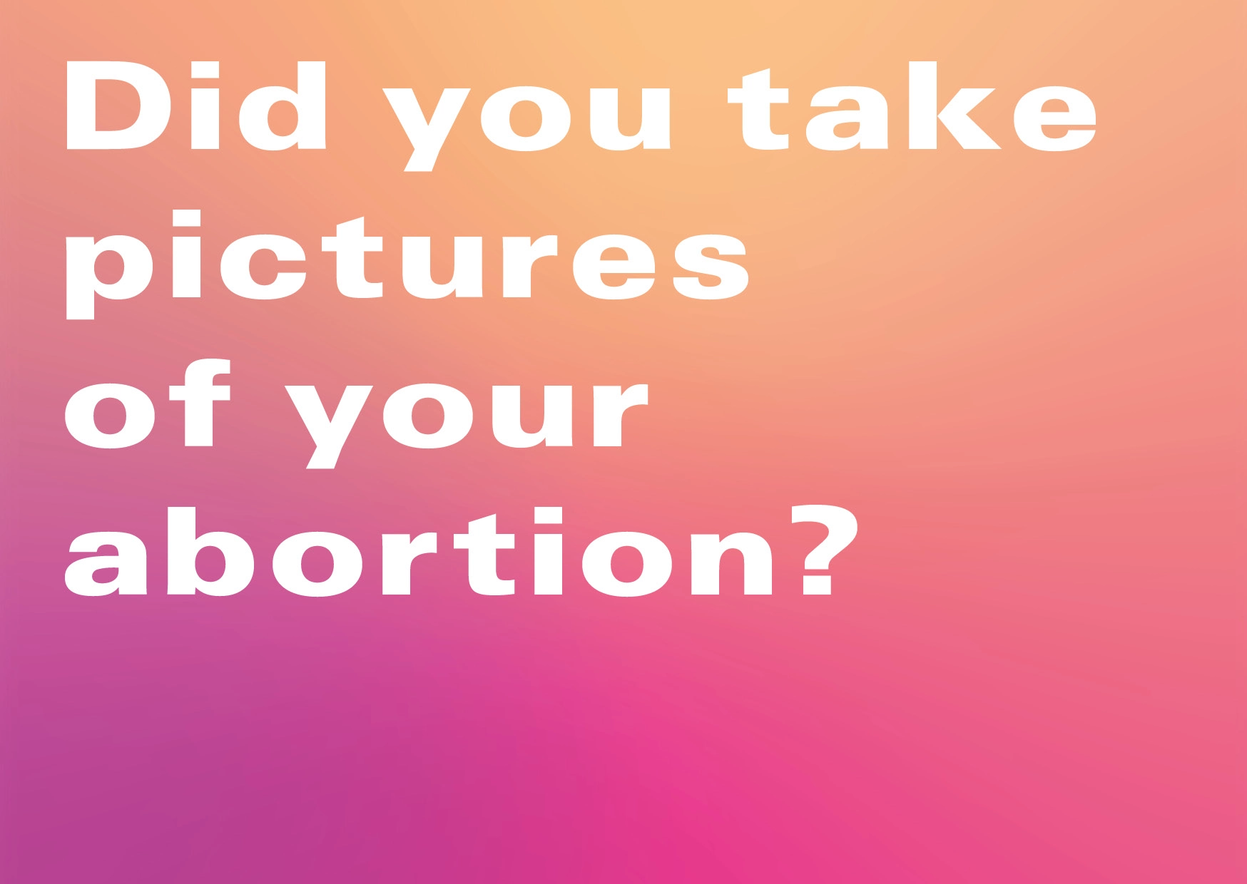 Shot from movie Getty Abortions by Franzis Kabisch
